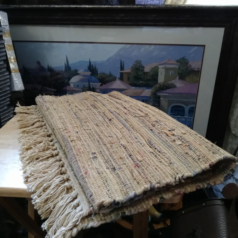 🌅🏫 2 Gallic Artisan Cotton Rugs 🆕🏬 22